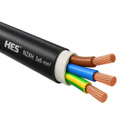 Hes N2xh Kablo 3x6 Mm² Kablo (Tek Damarlı Sert)